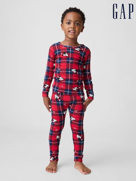 Red & Navy Disney - Gap Christmas Pyjamas Set (6mths-5yrs)