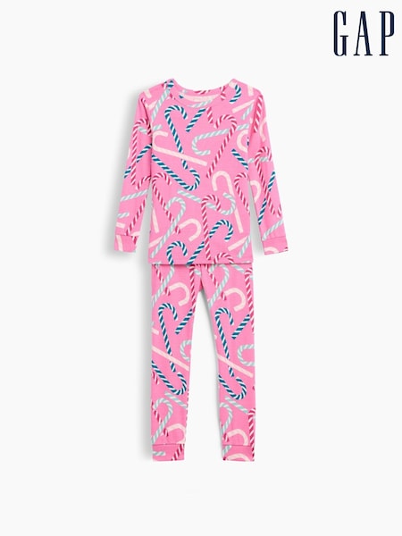 Pink Candy Cane - Gap Christmas Pyjamas Set (6mths-5yrs)