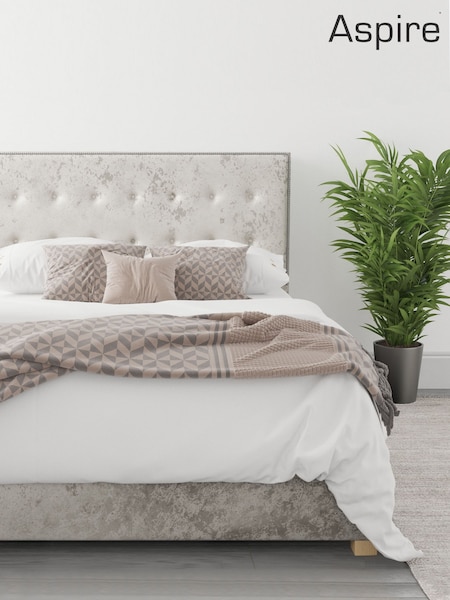 Aspire Furniture Natural White Olivier End Lift Ottoman Storage Bed (275845) | £539 - £804