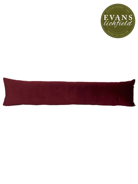 Evans Lichfield Burgundy Red Opulence Draught Excluder (276150) | £17