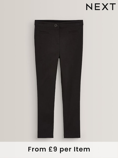 Black Skinny Stretch School Trousers 2 Pack (3-17yrs) (276293) | £18 - £32