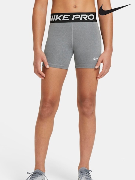 Nike Grey Marl 3 Inch Dri-FIT Pro Shorts (276353) | £23