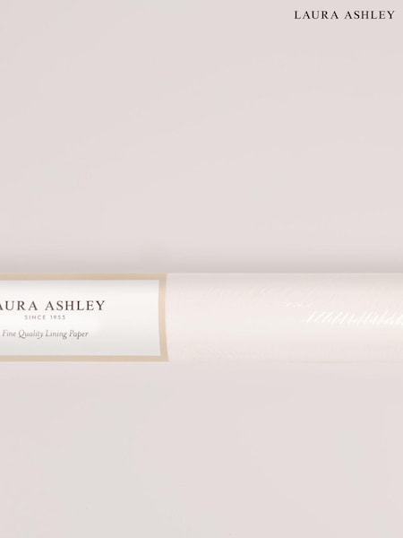 Laura Ashley White Lining Paper 10M Wallpaper (277364) | £16
