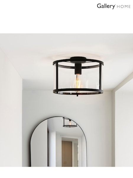Gallery Home Black Vernon Ceiling Light (277659) | £100