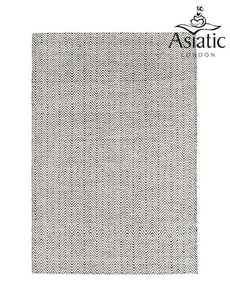 Asiatic Rugs Black Ives Jute And Chenille Rug (277771) | £66 - £184