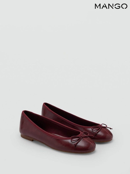 Red - Mango Ballet Flat Pumps