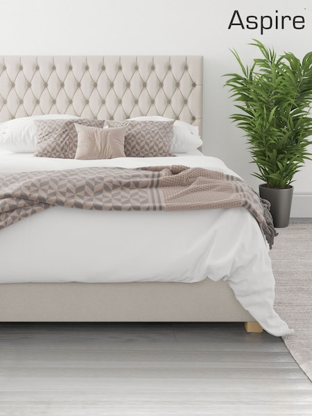 Aspire Furniture Light Natural Monroe End Lift Ottoman Storage Bed (279991) | £585 - £880
