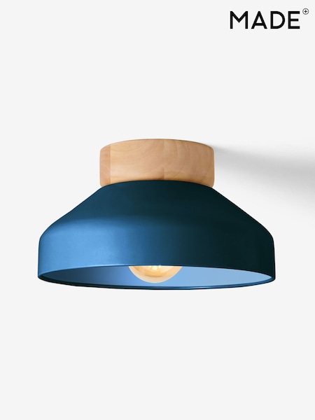 MADE.COM Navy Albert Flush Ceiling Fitting Ceiling Light (281246) | £59