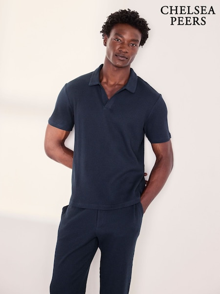 Blue - Regular Chelsea Peers Waffle Top