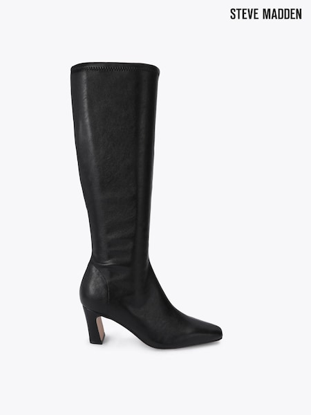 Black - Steve Madden Write-up Knee Boots