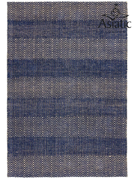 Asiatic Rugs Navy Ives Jute And Chenille Rug (283000) | £66 - £184