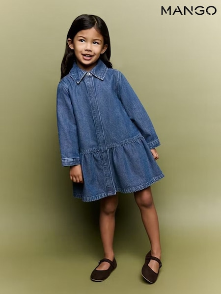 Blue - Mango Denim Dress