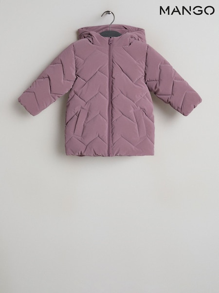 Purple - Mango Padded Jacket
