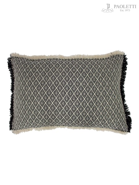 Riva Paoletti Monochrome Tangier Woven Rectangular Polyester Filled Cushion (283726) | £20