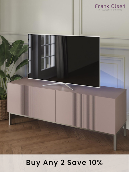 Frank Olsen Mulberry Iona 4 Door Large TV Unit with Smart Feature (283830) | £460