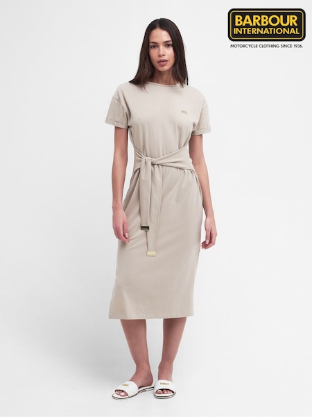Barbour® International Whitson Stretch Cotton Midi Dress (283959) | £65