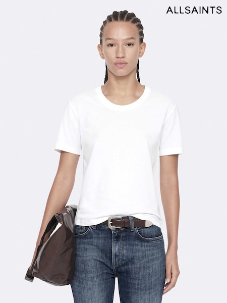 White - Allsaints Hela Short Sleeve T-shirt