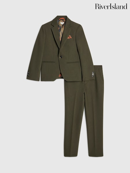 Green - River Island Jacket & Trousers Suit Set