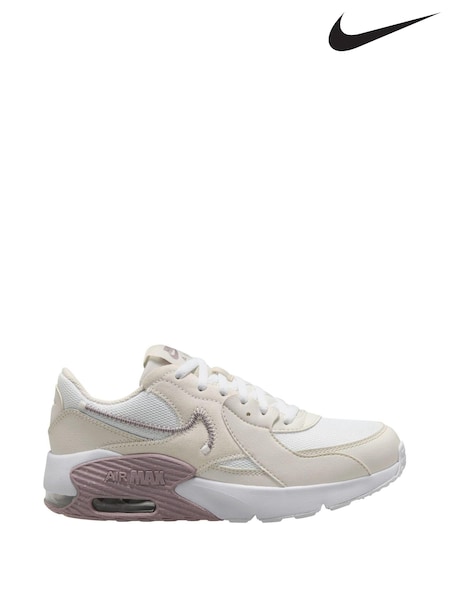 Nike White Youth Air Max Excee Trainers (285667) | £27