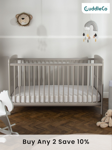CuddleCo Grey Juliet Cot Bed (286940) | £229