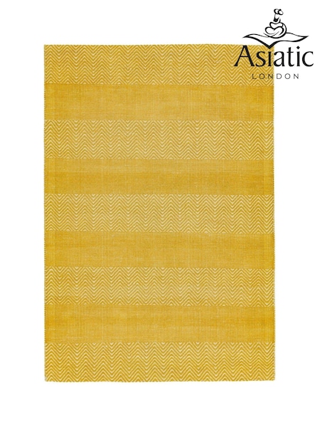 Asiatic Rugs Yellow Ives Jute And Chenille Rug (287610) | £66 - £184