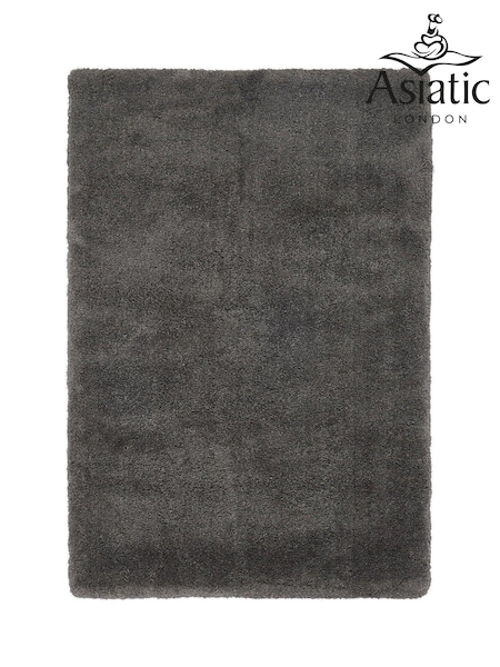 Asiatic Rugs Charcoal Grey Lulu Extra Soft Shaggy Rug (288082) | £159 - £452