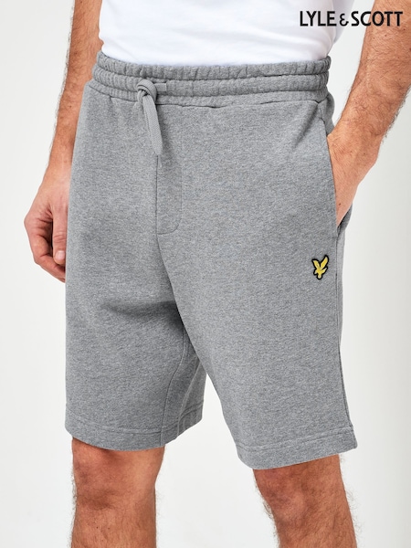 Lyle & Scott Grey Cotton Jersey Shorts (288356) | £50