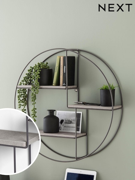 Grey Concrete Effect Wall Shelves (288446) | £45