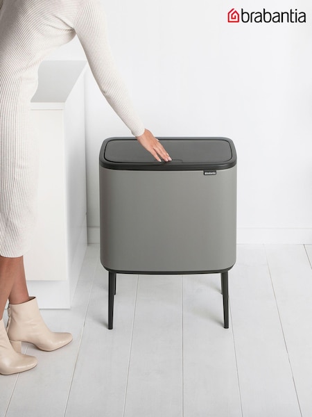Brabantia Mineral Concrete Grey Bo 11 Plus 23L Touch Bin (288488) | £170