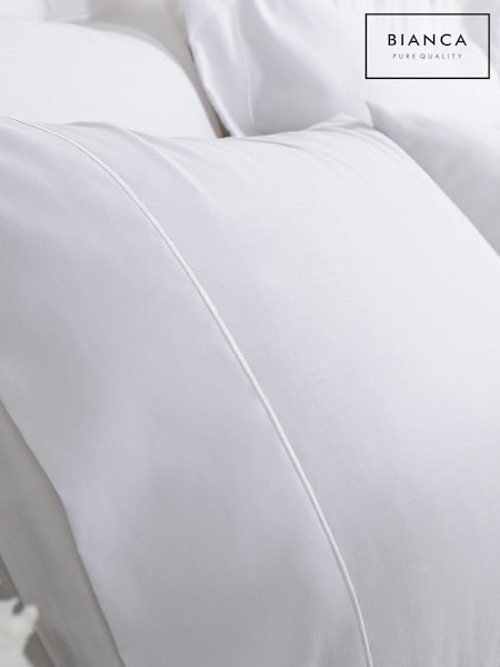 Bianca Set of 2 White Luxury 800 Thread Count 100% Cotton Sateen Housewife Pillowcases (289218) | £28