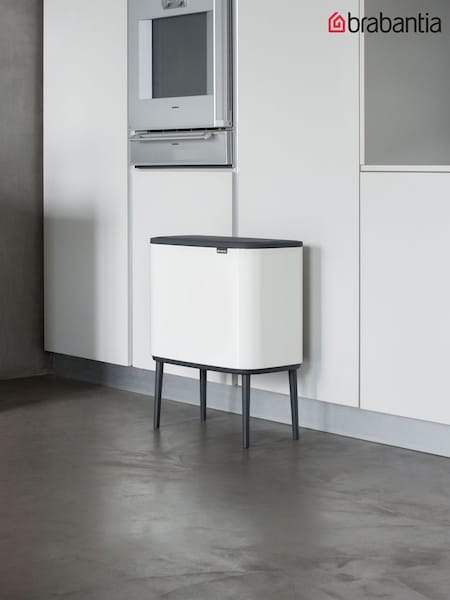 Brabantia White Bo 3 x 11L Touch Bin (289442) | £150