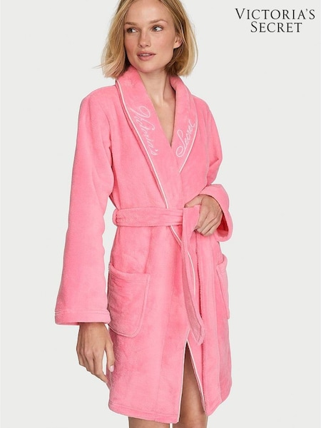 Sexy Little Pink - Victoria's Secret Fluffy Short Dressing Gown
