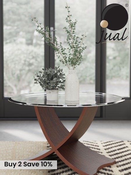 Jual Walnut Siena Round Coffee Table (289648) | £325