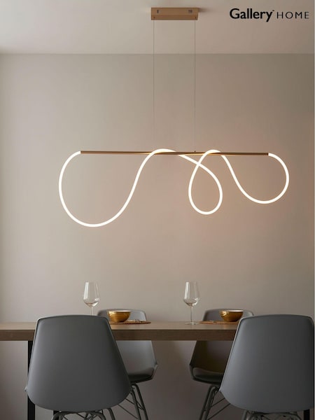 Gallery Home Gold Saint Flexible LED Pendant Ceiling Light (289714) | £168