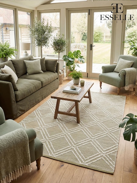 Esselle Blenheim Pet 120x170cm Olive Diamond Rug