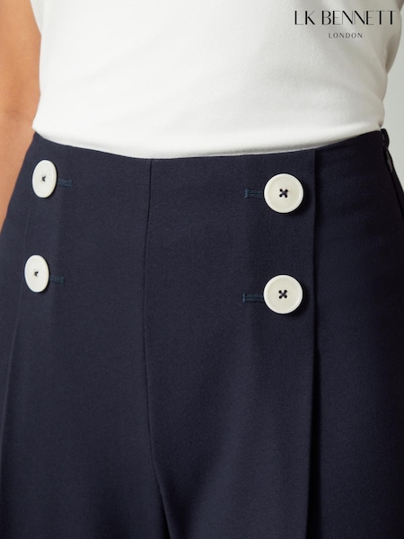 LK Bennett Parker Button Front Trousers (290177) | £179