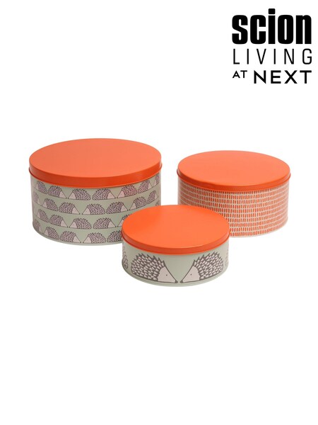 Scion Green Spike Set of 3 Round Cake Tins (290232) | £40