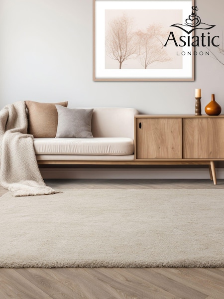 Asiatic Rugs Ivory Lulu Extra Soft Shaggy Rug (290312) | £159 - £452