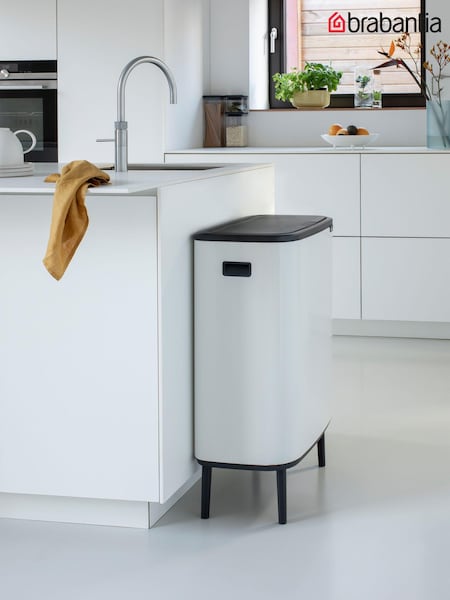 Brabantia White Bo Hi 60L Touch Bin (293004) | £240