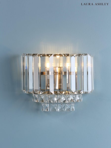 Laura Ashley Brass Vienna Crystal Wall Light (293112) | £109