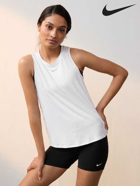 Nike White Dri-FIT One Classic Tank Top (293297) | £28