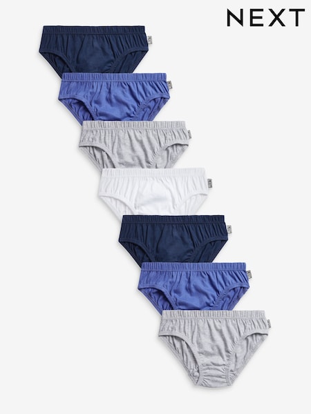 Blue 100% Cotton Briefs 7 Pack (1.5-16yrs) (293938) | £10 - £15