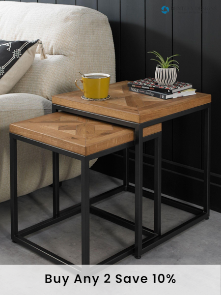 Bentley Designs Natural Indus Nest of Tables (294868) | £300