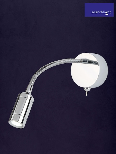 Searchlight Chrome Liege LED Adjustable Wall Light (296018) | £32
