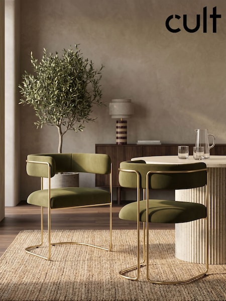 Cult Furniture Juliana Velvet Carver Dining Chair