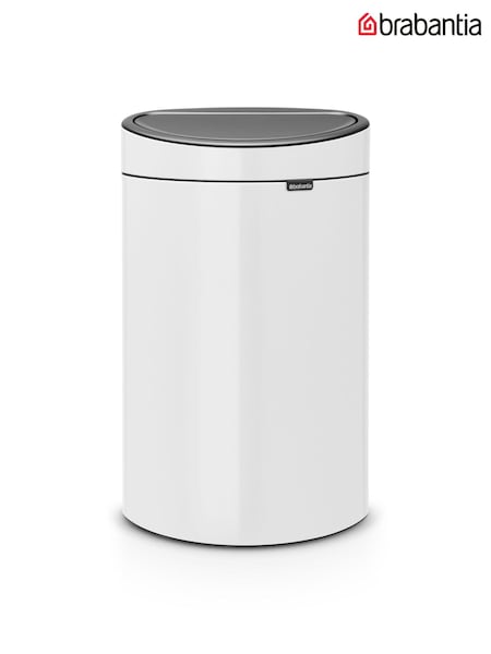 Brabantia White New 40L Touch Bin (296235) | £165