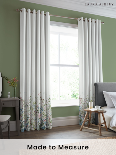 Laura Ashley Multi Pointon Fields Made to Measure 100% Cotton Curtains (296296) | £91