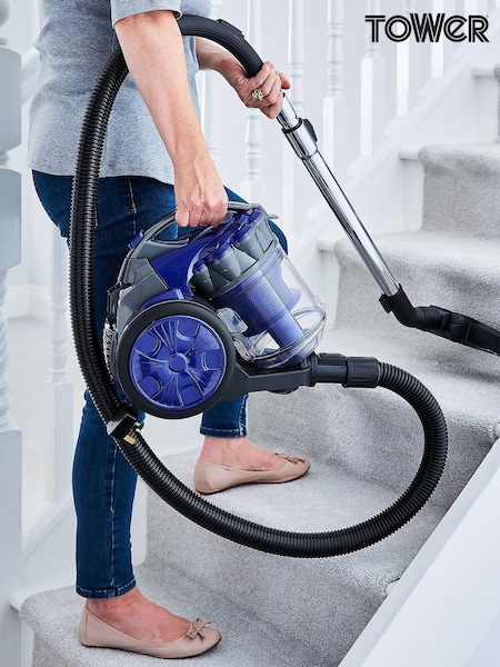 Tower Blue Multi Cyclonic Cylinder Vacuum Cleaner (297531) | £60