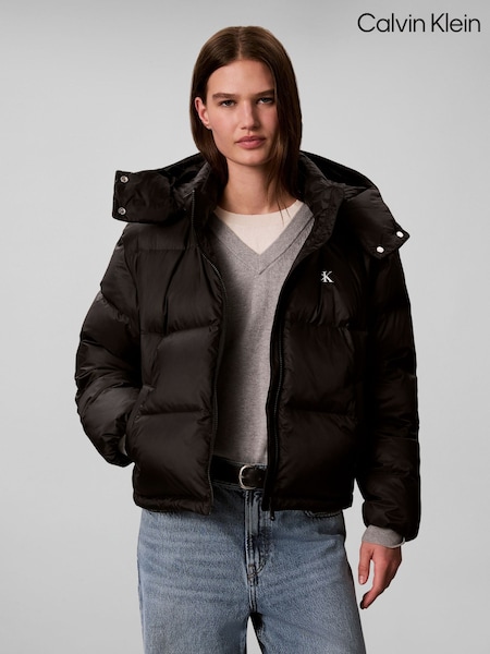 Black - Calvin Klein Short Down Puffer Jacket