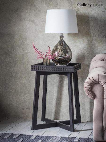 Gallery Home Black Boho Boutique Bedside Table (297683) | £185